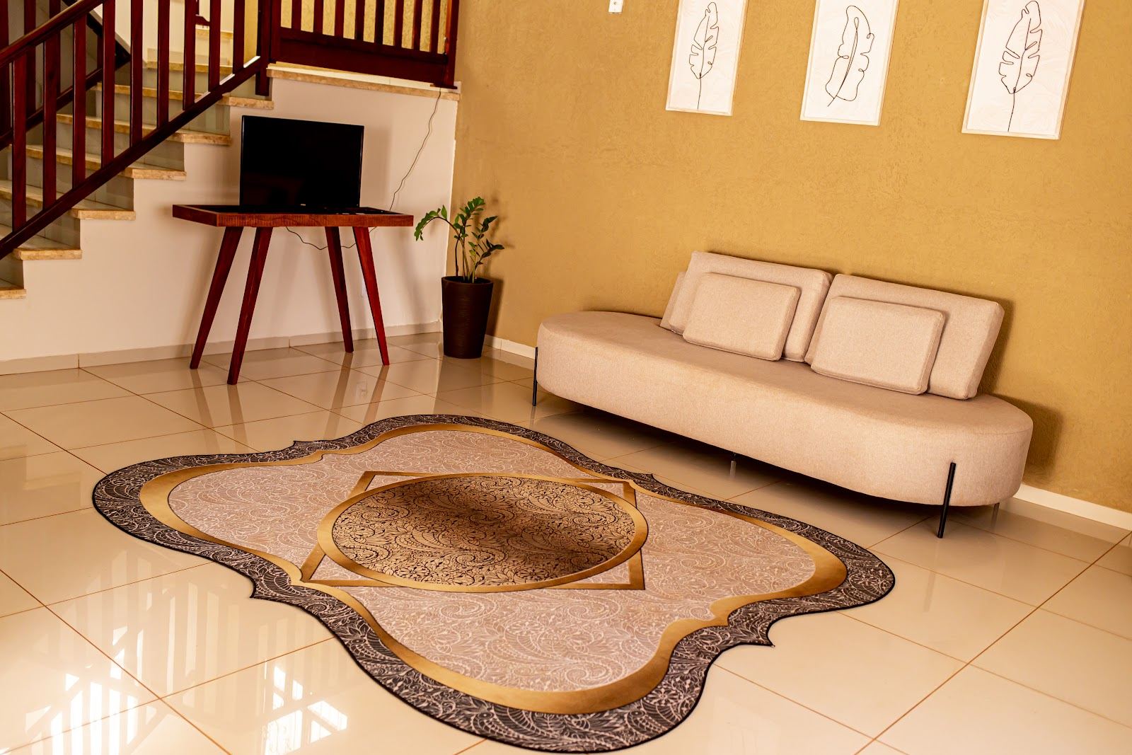 Sala e convivência — Pousada Casa Shanti